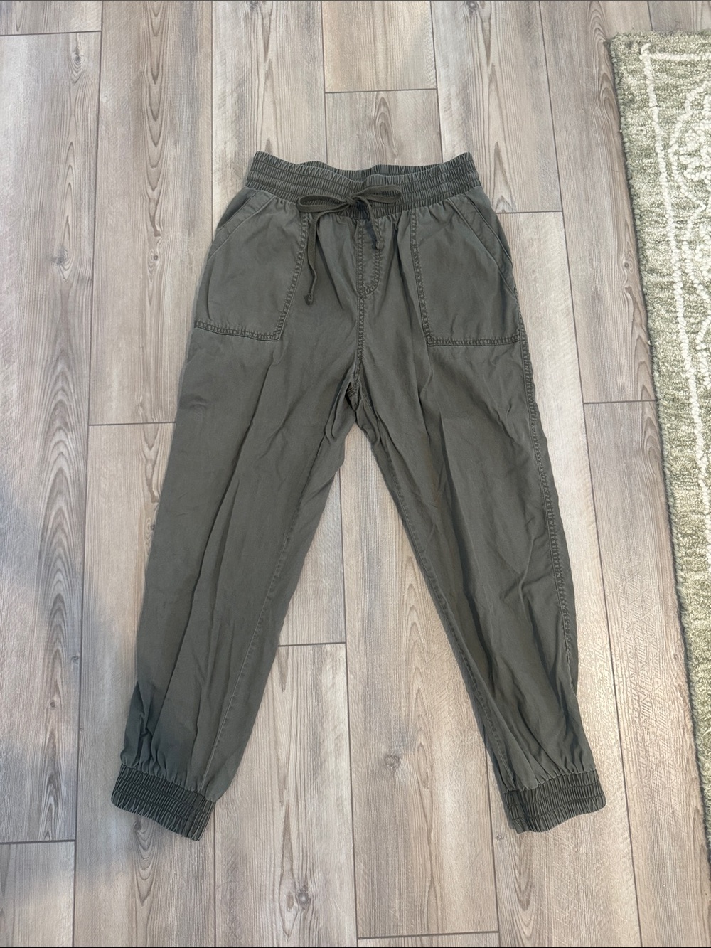 a new day Olive Green Drawstring Jogger Pants